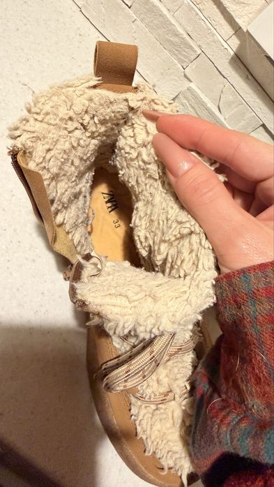 Ghete imblanite Zara marime 33