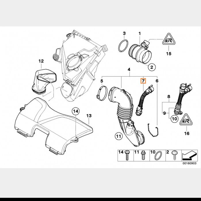 Conducta /furtun capac Tacheti Bmw 1 3 5 7 E81 E87 E90 N47 N57 F10 F01