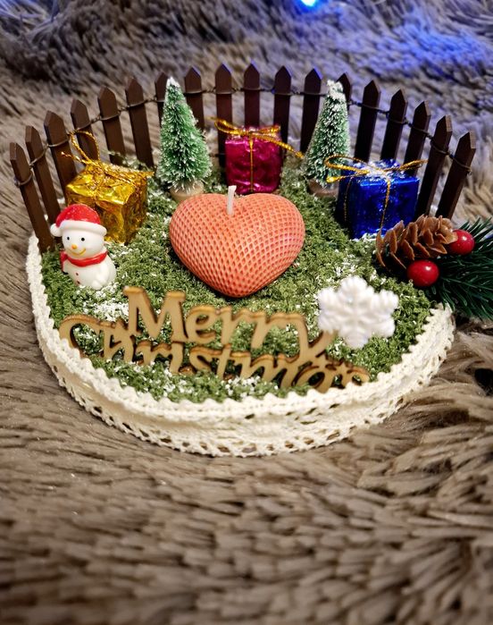 Ръчно изработена коледна декорация