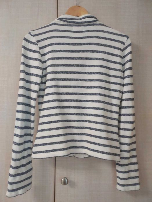 Sacou sport ONLY cu dungi alb-bleumarin 100% bumbac
