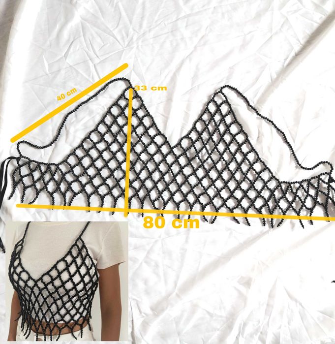 Bluza realizata din margele ideala pentruu accesorizarea tinutelor