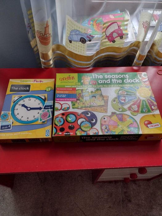 Детски образователни игри часовник и сезоните и часовник
