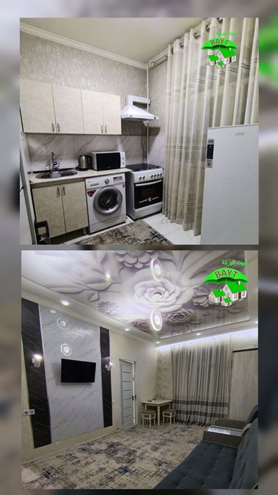 ÷ 1/3/4 Чиланзар 7 кв Евро Ремонт Мебел+Техника продаётся квартира