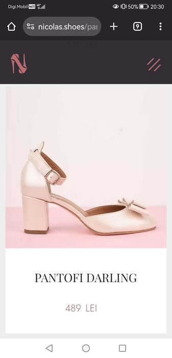 Pantofi de mireasă din piele naturală făcuți pe comandă