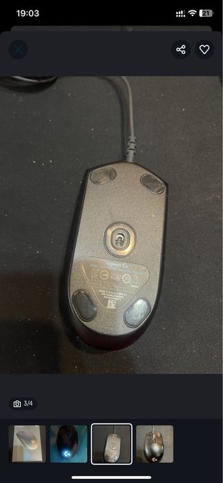 Игровая мышь Logitech оригинал