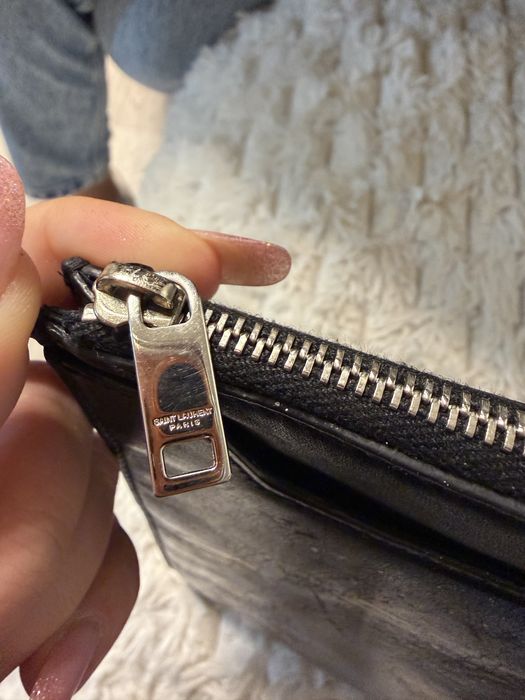 Vand plic SAINT LAURENT originala cu  pictura personalizata