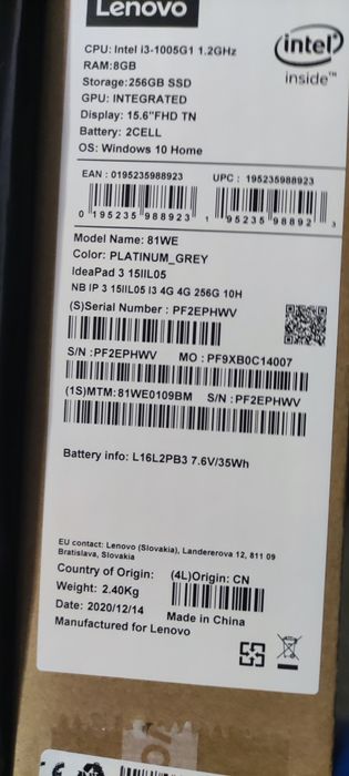 Лаптоп LENOVO Чисто нов