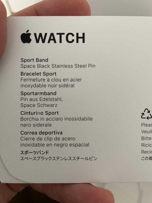 Apple Watch 10 GPS, JetBlack Aluminium 46mm Banda Sport S/M folosit