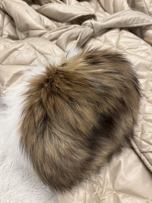 Дамско палто с естествен косъм