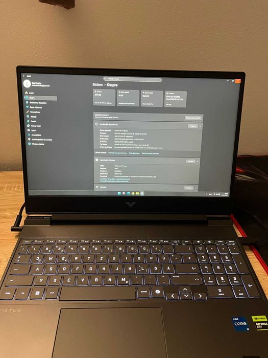 Laptop Gaming HP Victus 144hz 15.6" RTX 4050