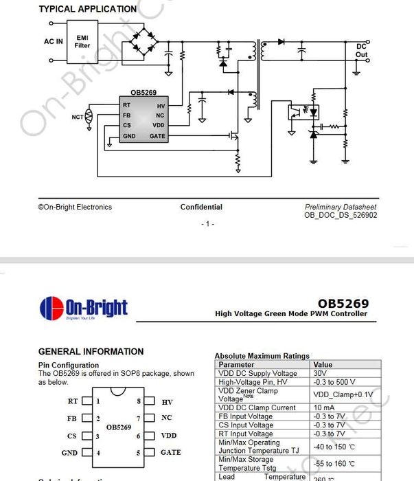Integrat OB5269CP On-Bright