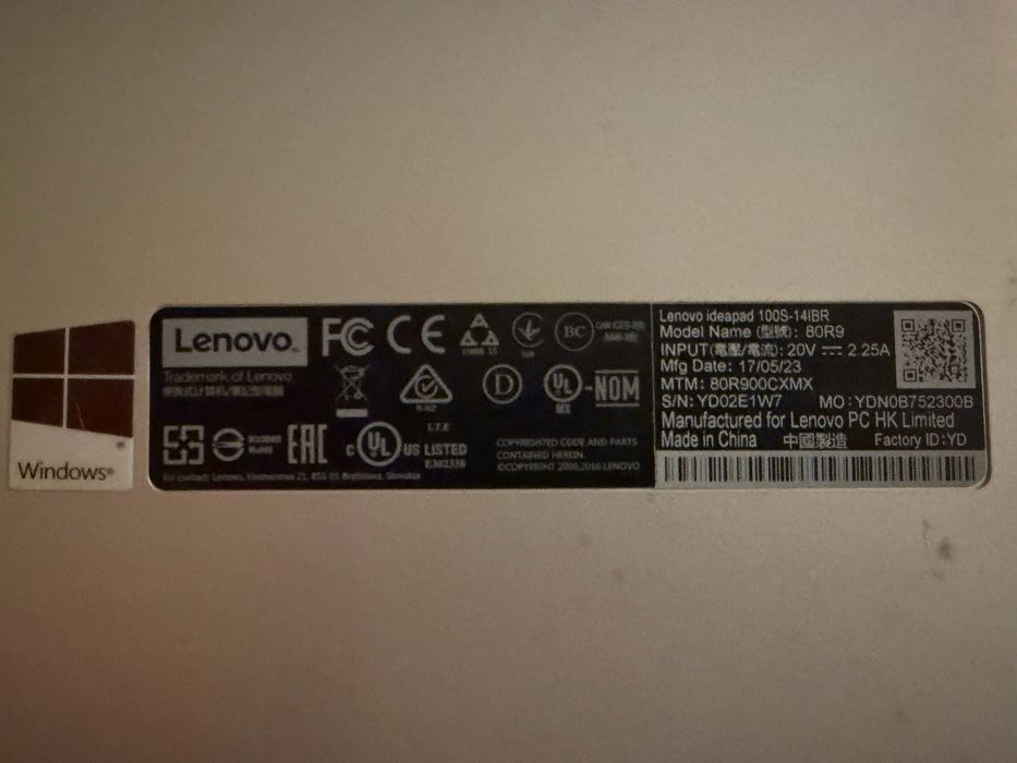 Laptop Lenovo Ideapad