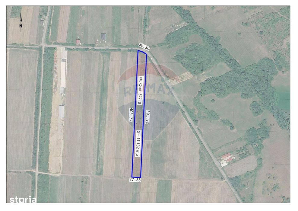 Teren extravilan 11,132 mp, Săcădat, de vânzare