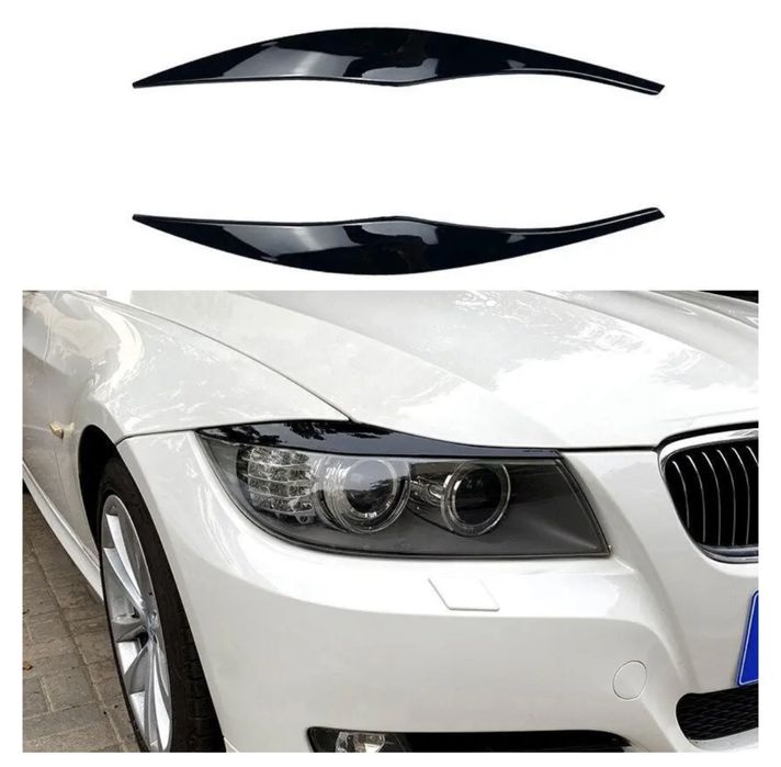Pleoape Faruri BMW E90 E91 Negru lucios facelift nfl 2004-2012