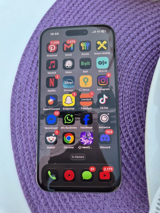 Iphone 15 pro titanum gray