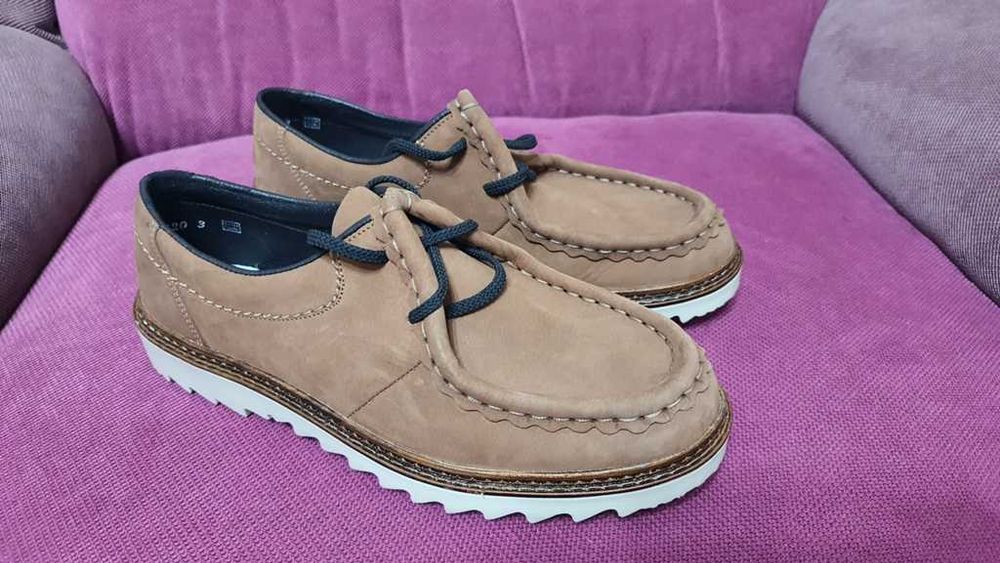 Pantofi trendy full piele RIEKER , gen Clarks marimea 36,5