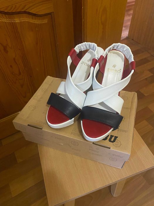 Продам летние босоножки 38 размера, пр-во Турции, из натуральной кожи