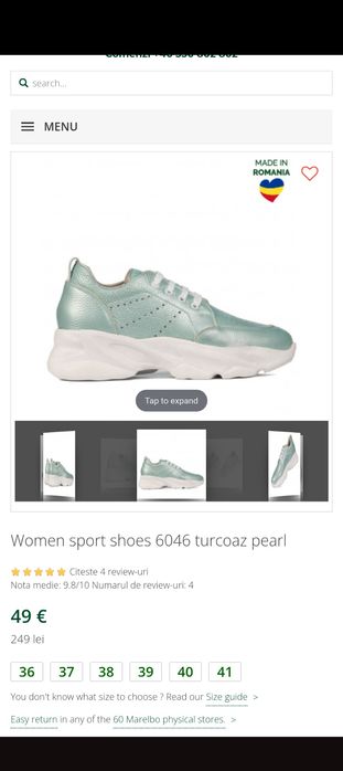 Pantofi piele dama Marelbo