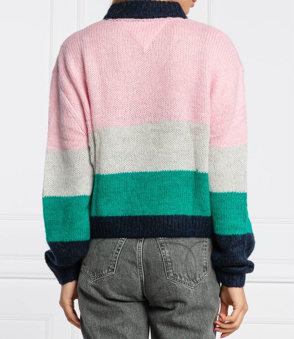 Tommy Jeans Bell Sleeve Flag sweater вълнен пуловер