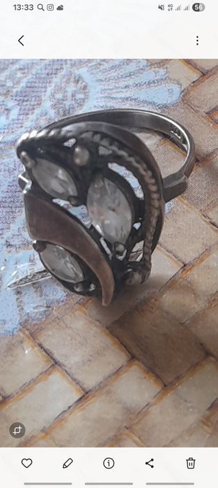 Кольцо серебряное ,советское  925 пробы в отличном состоянии