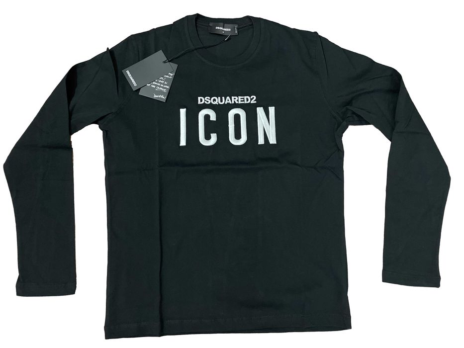 Мъжка блуза с дълъг ръкав Dsquared2 с бродерия ICON - M 2XL 3XL
