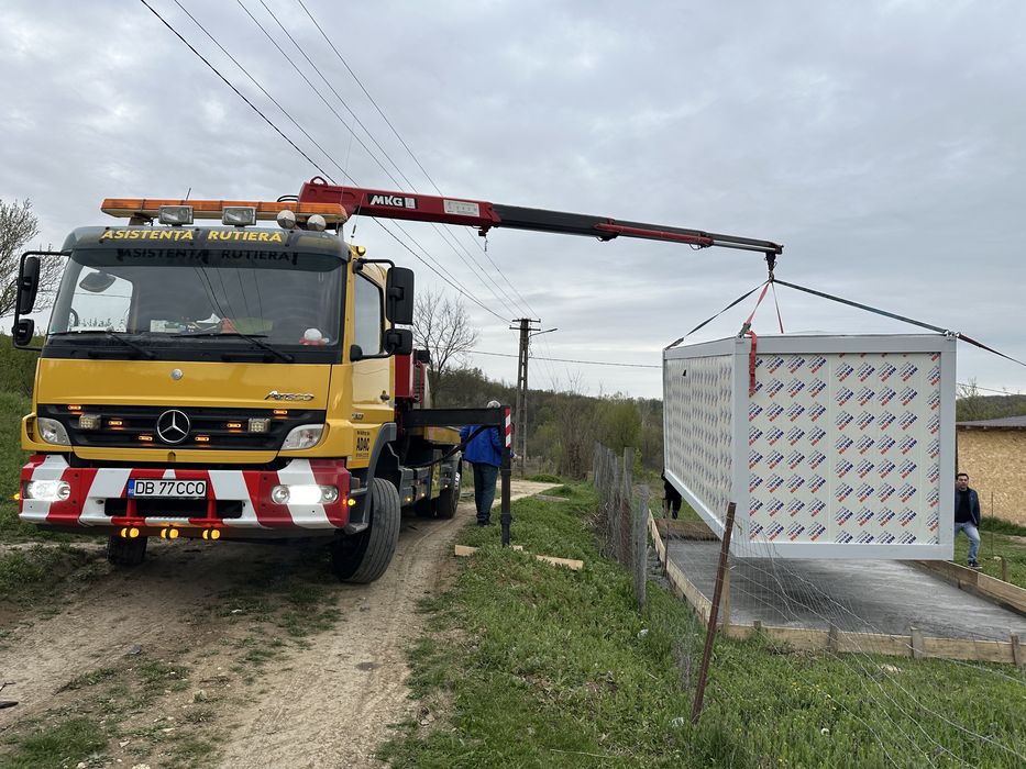 Montaj hale metalice ,transport containere,servicii macara