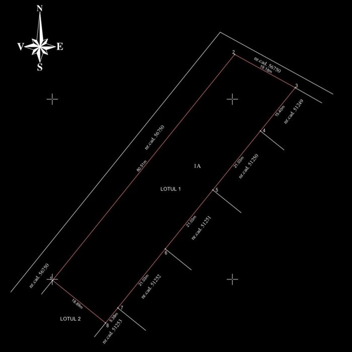 Teren intravilan de vânzare – 1.552 mp – Cornetu, Ilfov