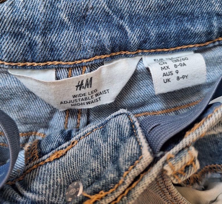Детски дънки с висока талия H&M