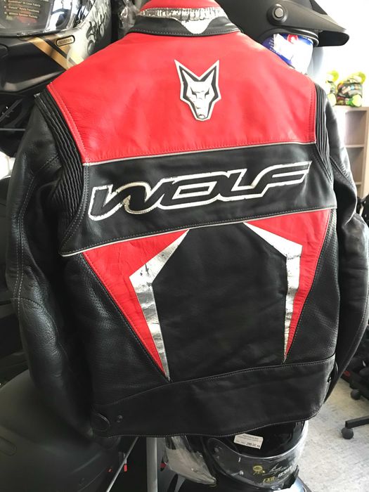 Кожено мото яке WOFL RACING,52 M-L,всички протектори и подплата с. Труд ...