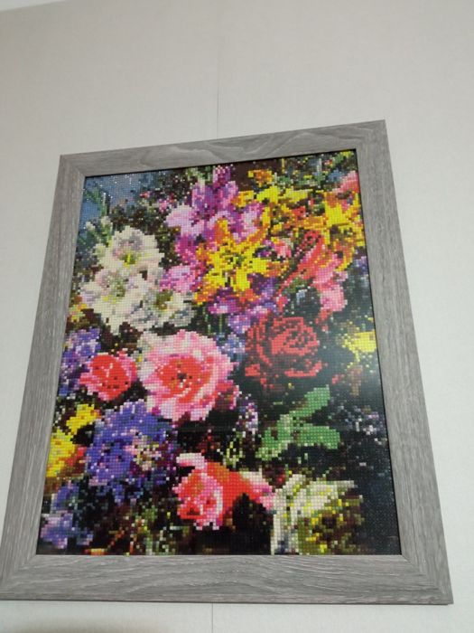 Намалени диамантени гоблени- наредени