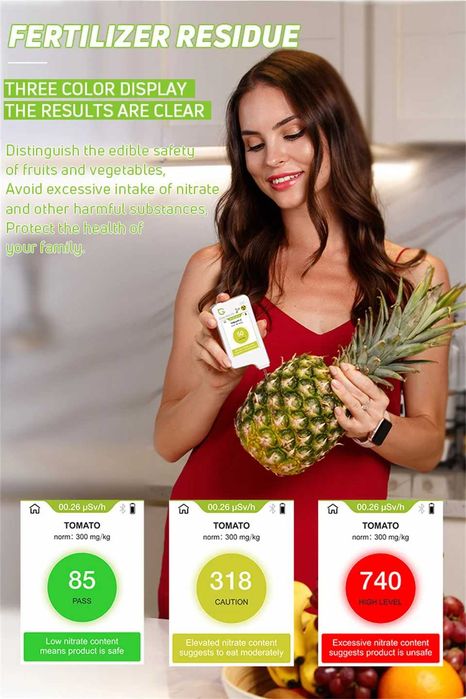 Тестер за нитрати Green Test Плодове и зеленчуци пръскане вредни