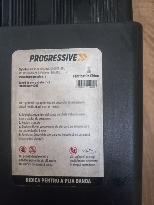 Vand banda alergare PROGRESSIV RUN4000