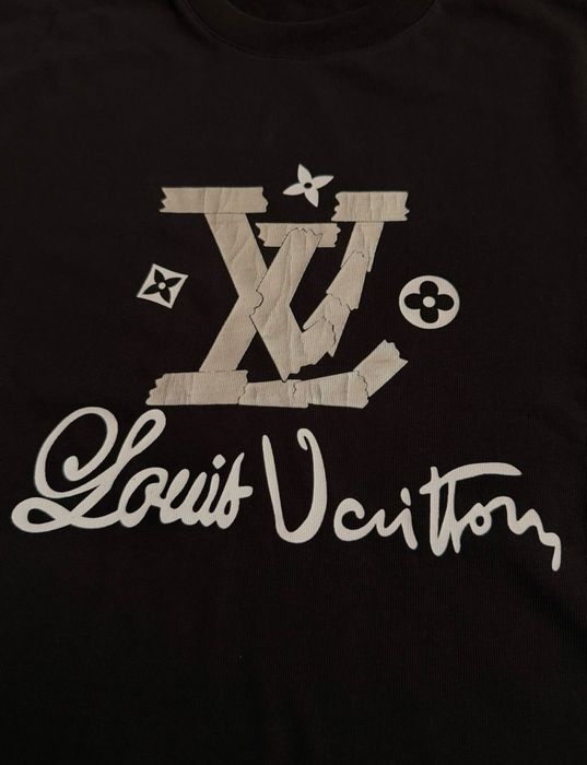 НАМАЛЕНИЕ! Маркови мъжки тениски - Louis Vuitton черен цвят. НОВО!