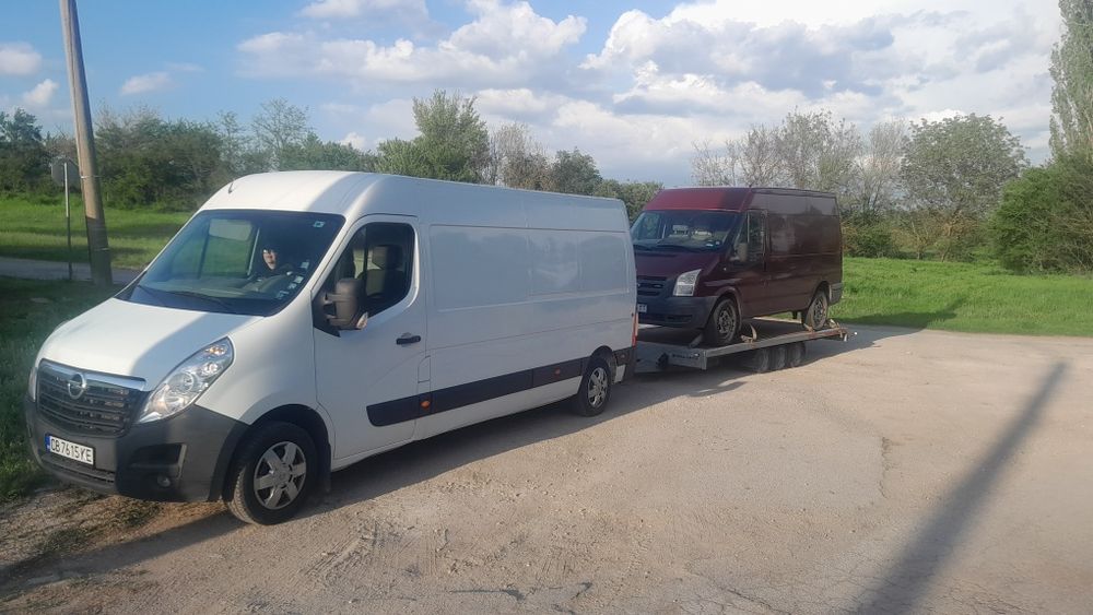 Пътна Помощ Транспортни услуги с Бус и Платформа 6м Превоз на Автомоби