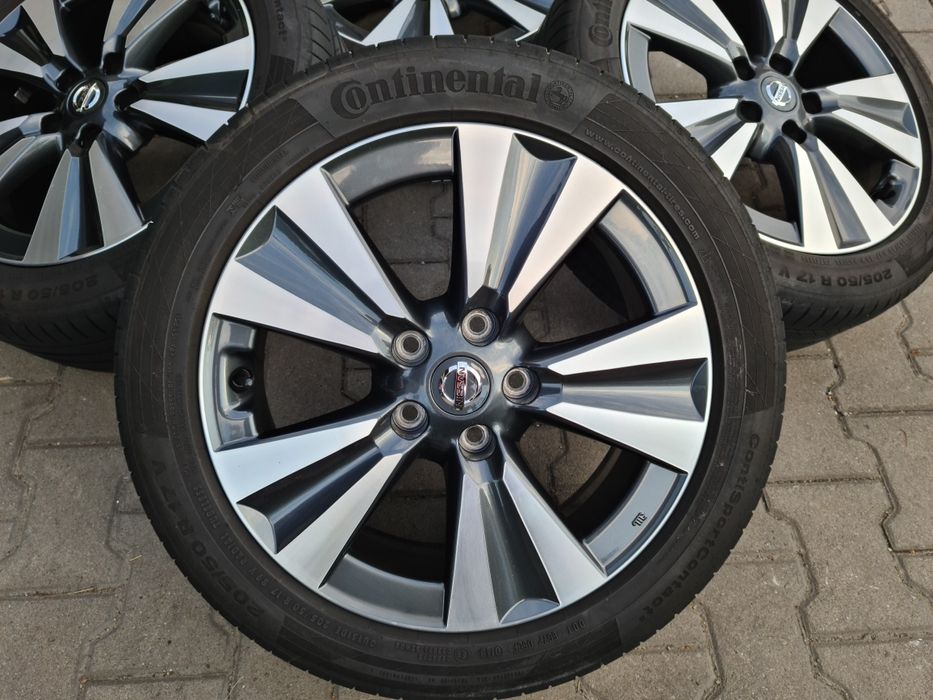 Jante bicolore Nissan Pulsar Leaf Primera Juke Qashqai 17" Renault