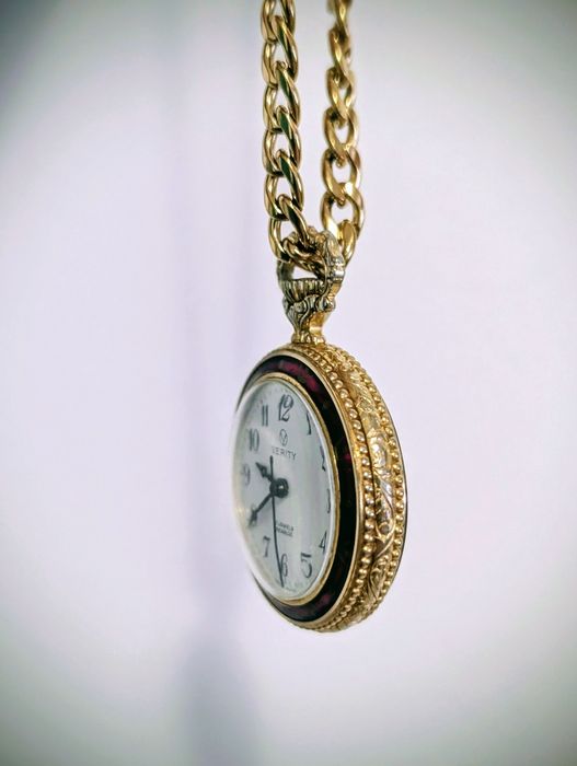 Ceas de buzunar vintage VERITY – Swiss Made, mecanic, funcțional  17 j