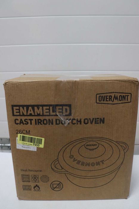 Емайлирана чугунена тенджера за печене Overmont 4.7L 26см