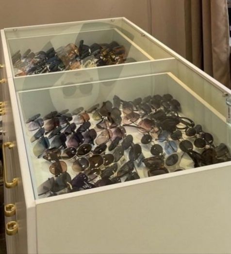 Витрина белая МДФ