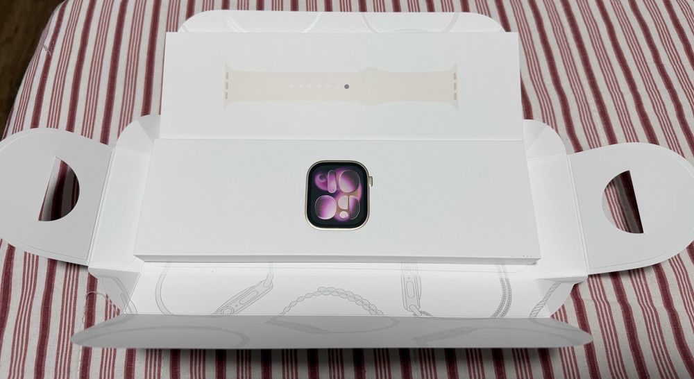 cutie apple watch 11 rose gold 42 mm apple watch cutie cu accesorii