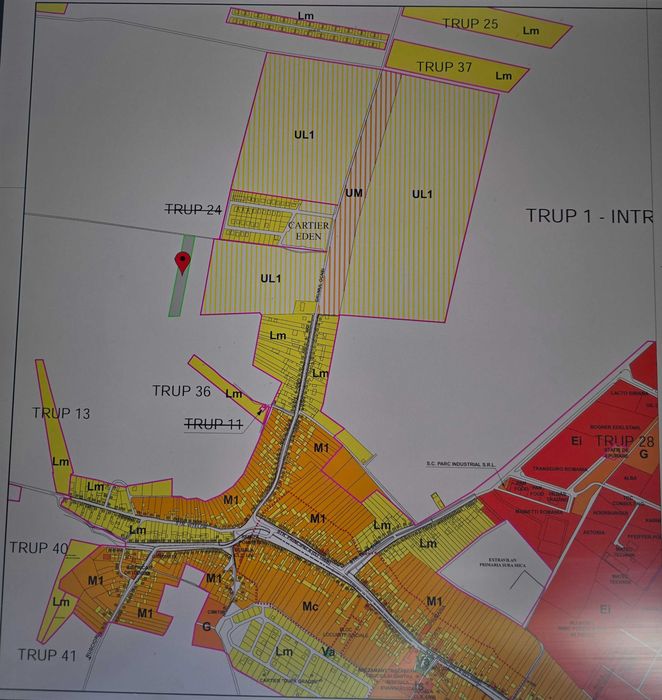 Teren dezvoltare rezidentiala-limita intravilan-PUZ in curs-zona Eden, Sura Mica