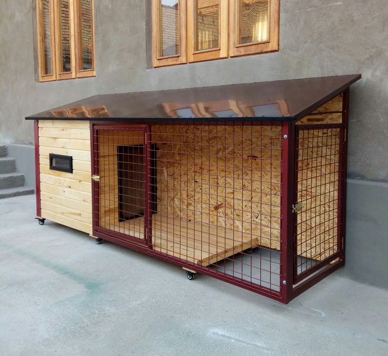 Будка для собак и кошек домик вольер монеж дляживотных Столярный цех