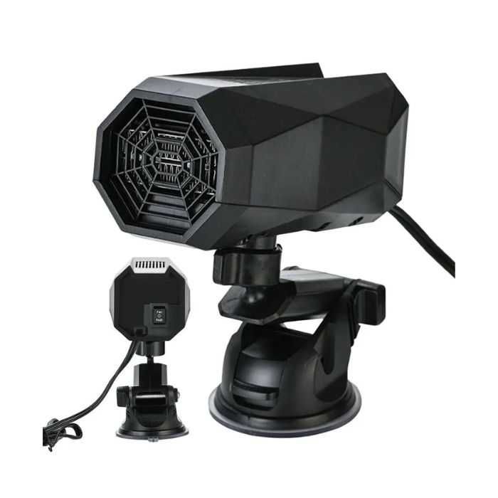 Печка за кола с вендуза, Вентилатор, размразител, 12V