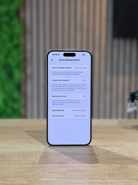 iPhone 15 Pro Max 256GB Natural/Baterie95%/Garanție 12 luni @atsgsm.ro