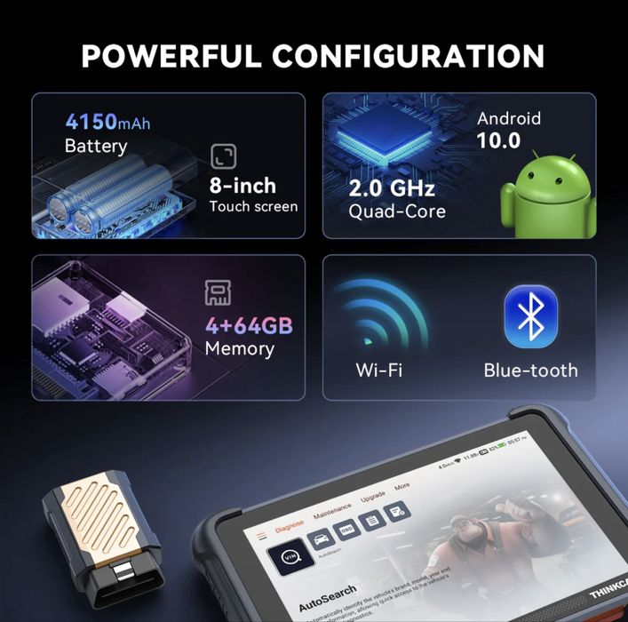 Tester diagnoză auto THINKSCAN 689BT – NOU, sigilat