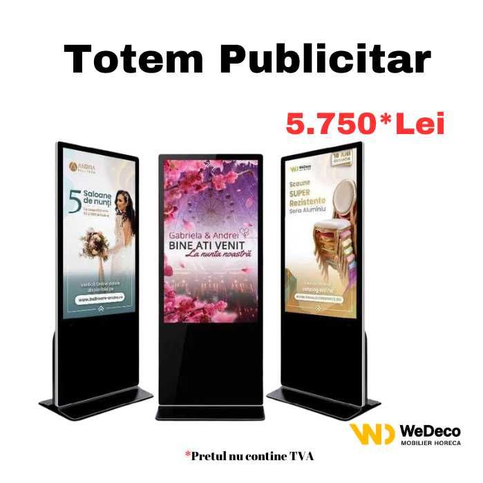 Totem publicitar - Ecran reclame - Saloane Evenimente, Restaurante