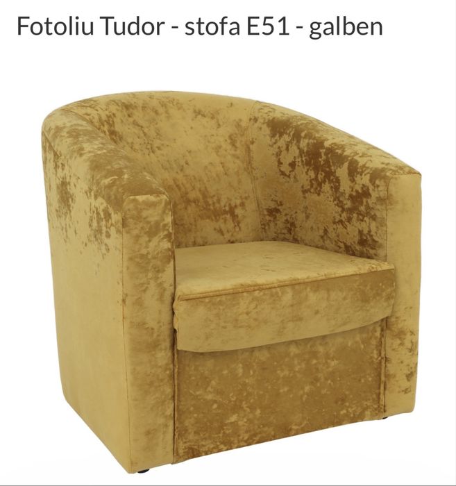 Fotolii si canapele Tudor din stofa diferite culori: rosu albastru etc