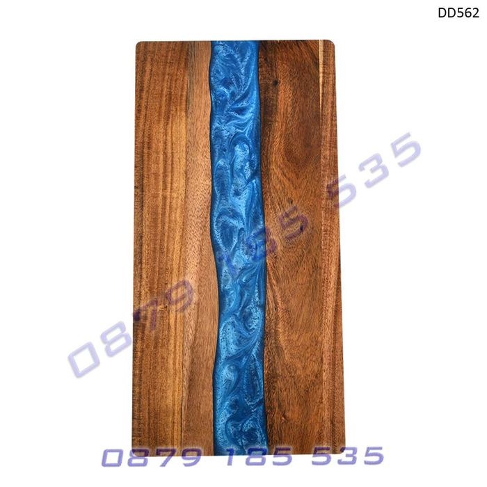 Продълговата дъска епоксидна смола акациево дърво рязане сервиране