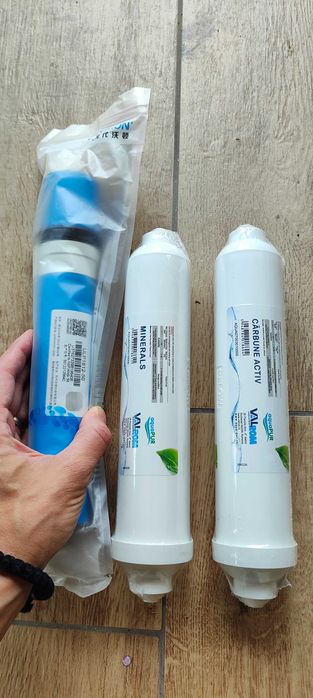 Set complet cartuse filtrare statie osmoza inversa Aquapur