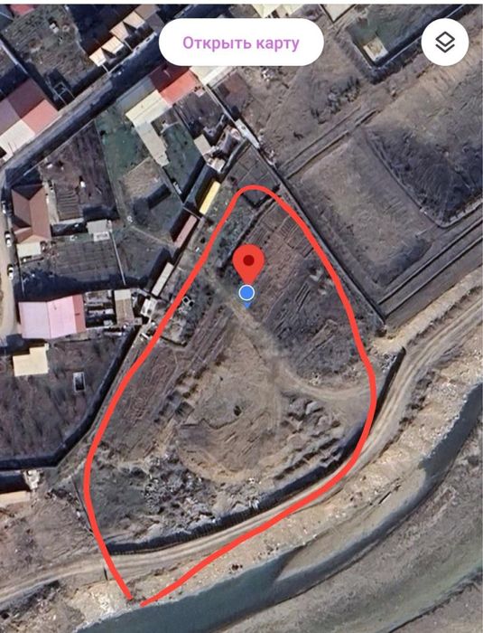 Участок земли, вдоль речки, в Ташкентской области