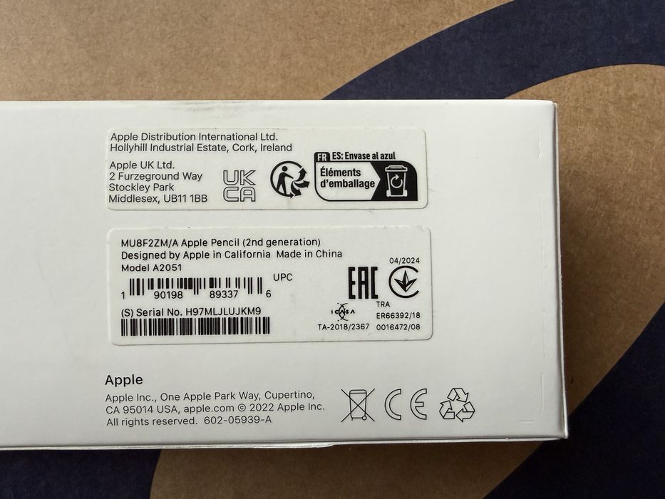 НОВ Apple Pencil 2nd gen